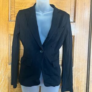 Black Single-Button Blazer